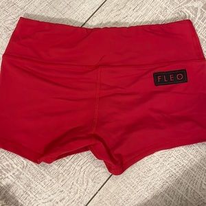 FLEO red shorts